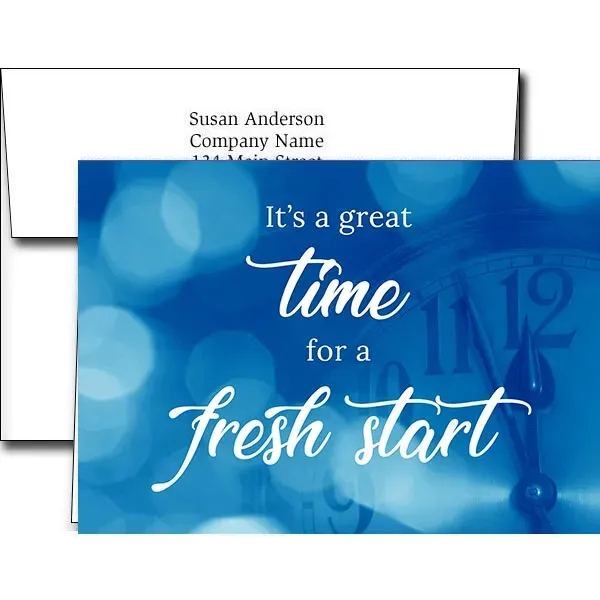 New Years greeting cards with fireworks design... from ASI 46719 Corner Lot Marketing Inc / CLMPromotions