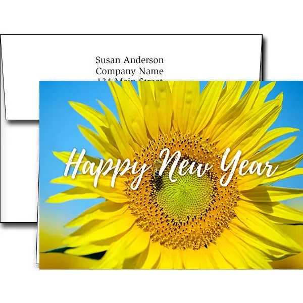 New Years greeting cards with fireworks design... from ASI 46719 Corner Lot Marketing Inc / CLMPromotions