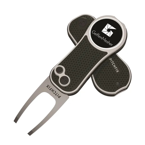 Pitchfix Hybrid Golf Divot Repair tool with textured grip, club rest,... from ASI 52263 EMT