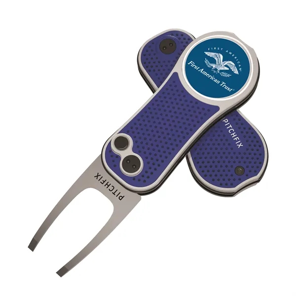Pitchfix Hybrid Golf Divot Repair tool with textured grip, club rest,... from ASI 52263 EMT