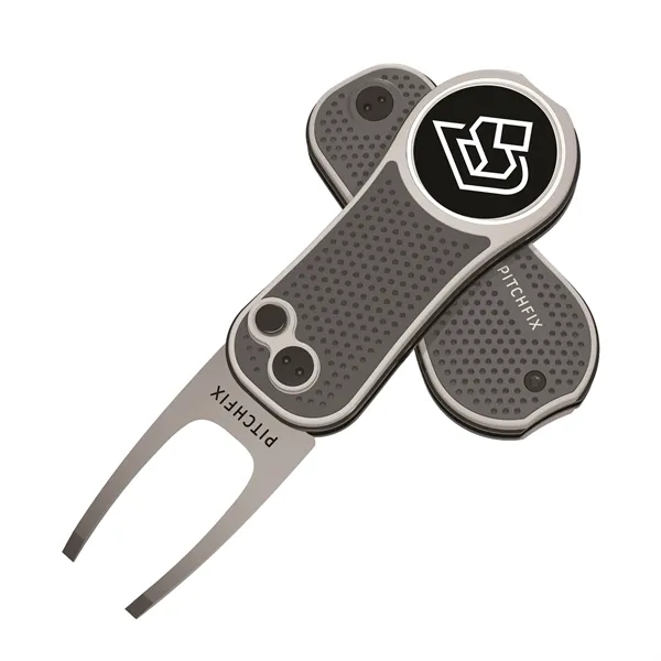 Pitchfix Hybrid Golf Divot Repair tool with textured grip, club rest,... from ASI 52263 EMT