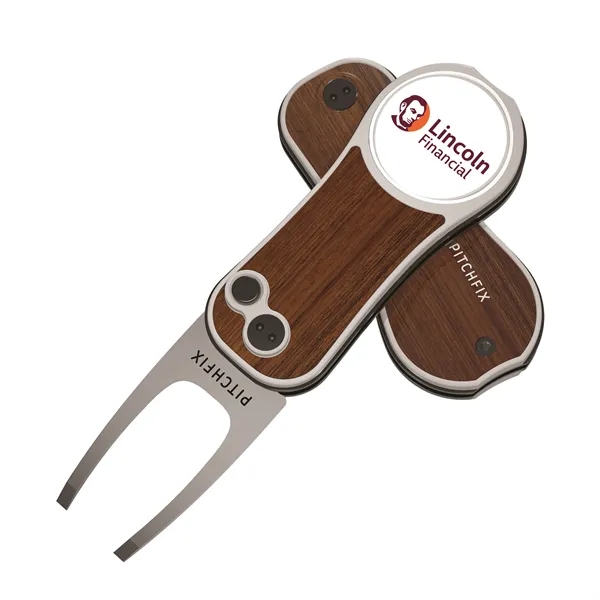 Pitchfix Hybrid Golf Divot Repair tool with textured grip, club rest,... from ASI 52263 EMT