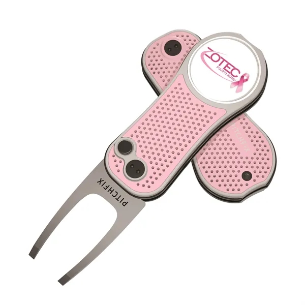 Pitchfix Hybrid Golf Divot Repair tool with textured grip, club rest,... from ASI 52263 EMT
