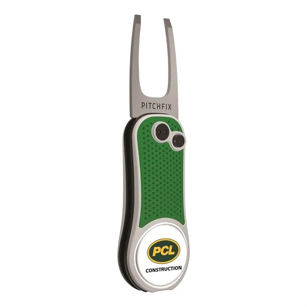 Pitchfix Hybrid Golf Divot Repair tool with textured grip, club rest,... from ASI 52263 EMT