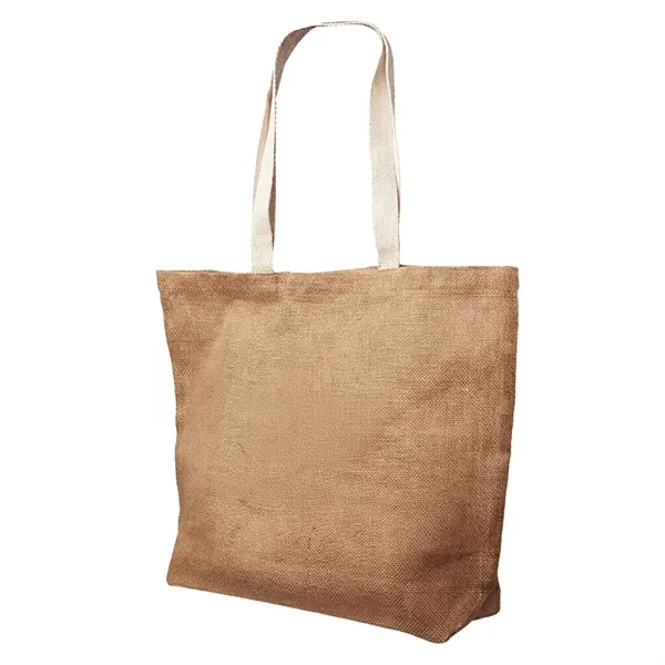 Large size tote bag made of natural jute fiber with 1... from ASI 37218 Athena Promo (tm)