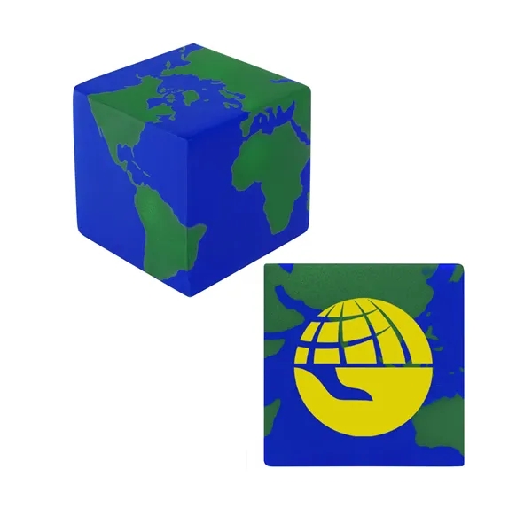 Earth Cube Shape Stress Ball... from ASI 79530 Prime Line