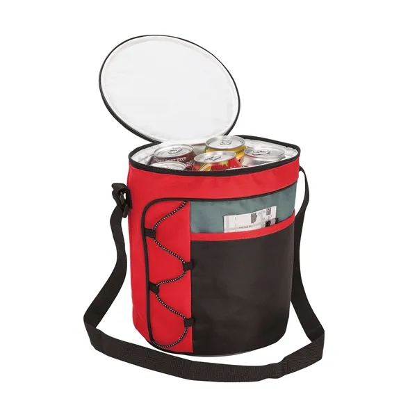 12-can barrel cooler bag with PEVA lining; includes 1" x 43"... from ASI 67866 Logomark/Valumark / Valumark™