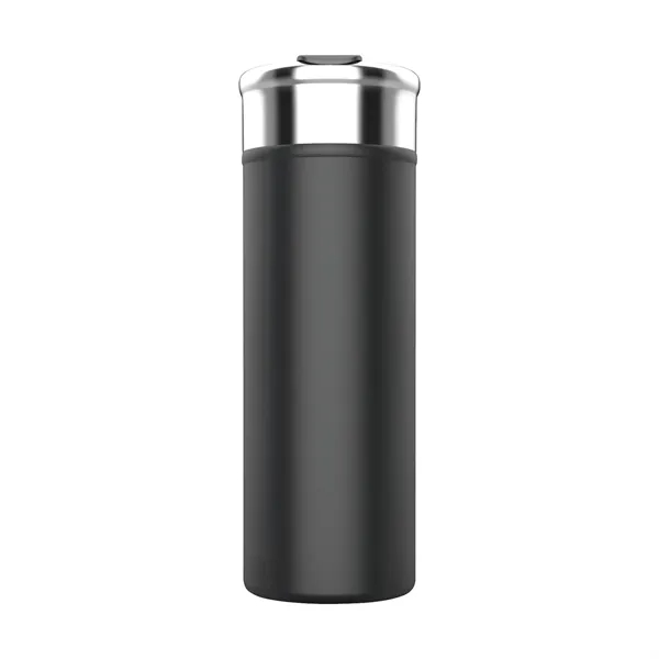 2.94" x 8.25" x 2.94" Esen double-wall stainless steel 18-ounce tumbler... from ASI 67866 Logomark/Valumark
