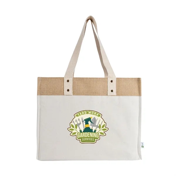 Sophia Canvas Tote With Jute Trim... from ASI 67866 Logomark/Valumark