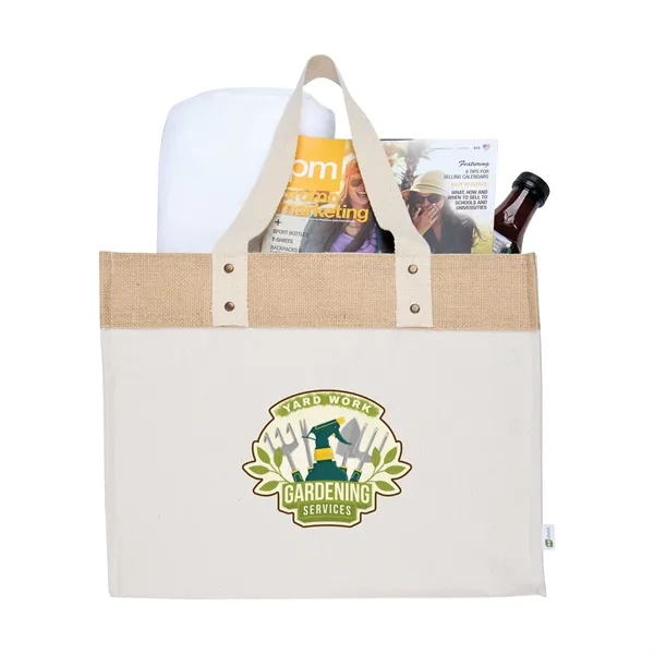 Sophia Canvas Tote With Jute Trim... from ASI 67866 Logomark/Valumark