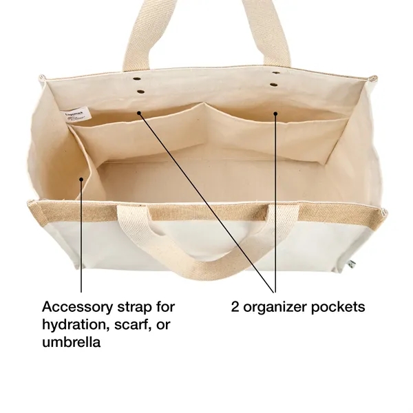 Sophia Canvas Tote With Jute Trim... from ASI 67866 Logomark/Valumark