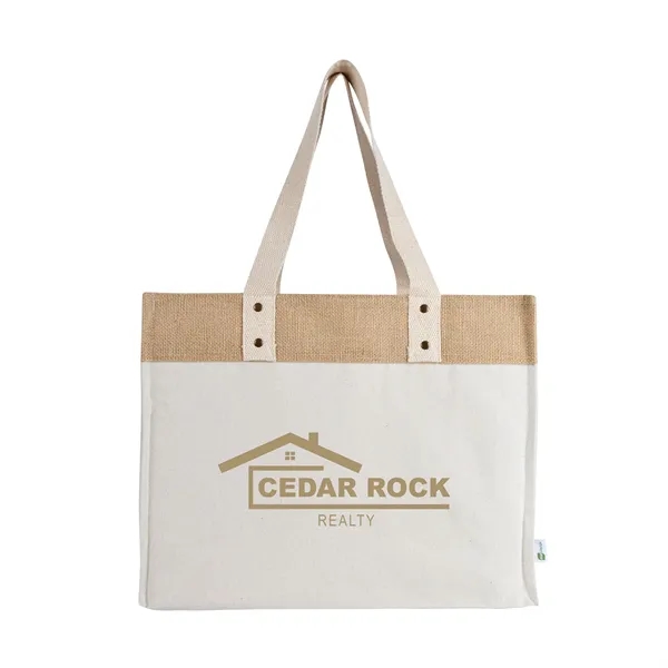 Sophia Canvas Tote With Jute Trim... from ASI 67866 Logomark/Valumark