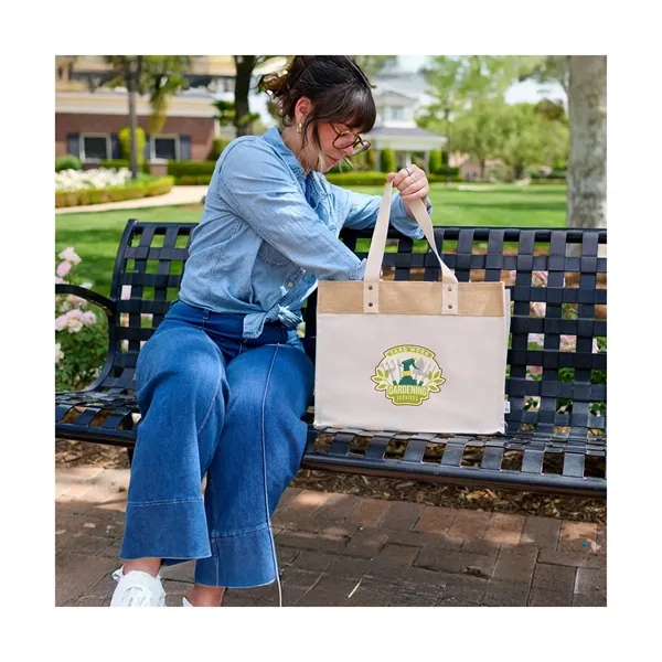 Sophia Canvas Tote With Jute Trim... from ASI 67866 Logomark/Valumark