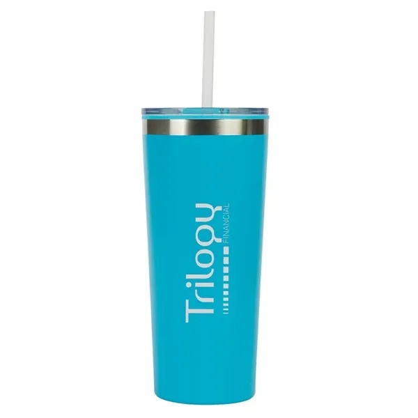 Bergen 24 oz. Steel/100% Recycled PP Liner Travel Tumbler... from ASI 67866 Logomark/Valumark