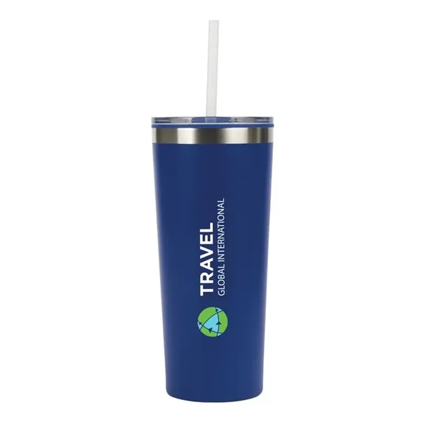 Bergen 24 oz. Steel/100% Recycled PP Liner Travel Tumbler... from ASI 67866 Logomark/Valumark