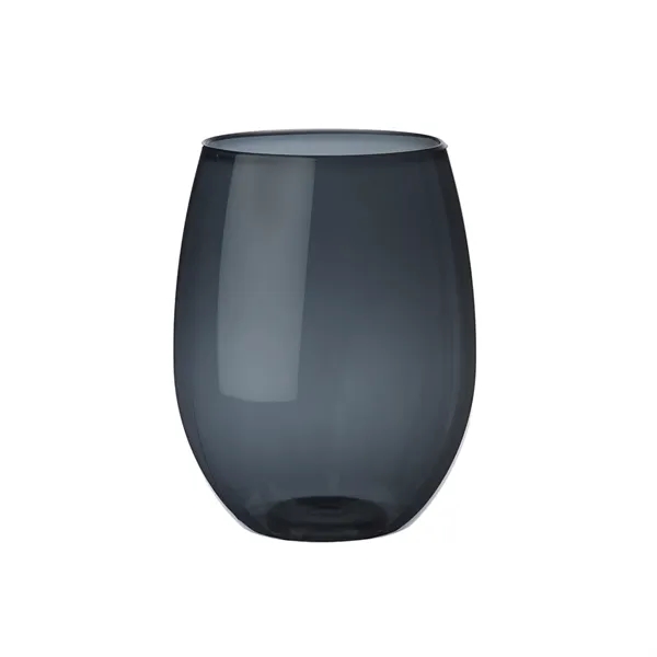 Stemless plastic wine glass of 16 oz. capacity with 1 color... from ASI 37218 Athena Promo (tm)