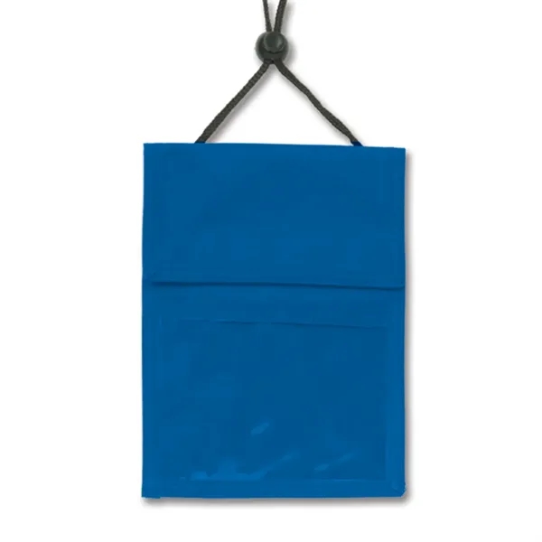 .5" x 7" vinyl top-loading vinyl hanging ID wallet with pen... from ASI 62088 IDProductsource