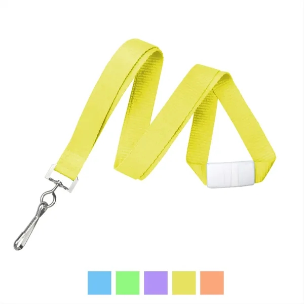 Neon Green Flat Polyester Lanyard with swivel hook. Blank.... from ASI 62088 IDProductsource