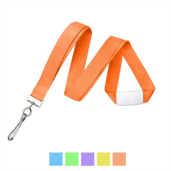 Neon Green Flat Polyester Lanyard with swivel hook. Blank.... from ASI 62088 IDProductsource