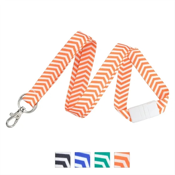 Zig zag lanyard with standard lobster claw. Blank.... from ASI 62088 IDProductsource