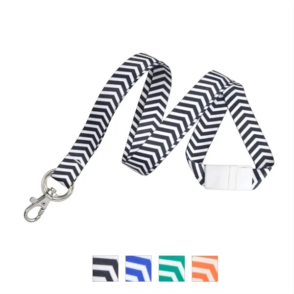Zig zag lanyard with standard lobster claw. Blank.... from ASI 62088 IDProductsource