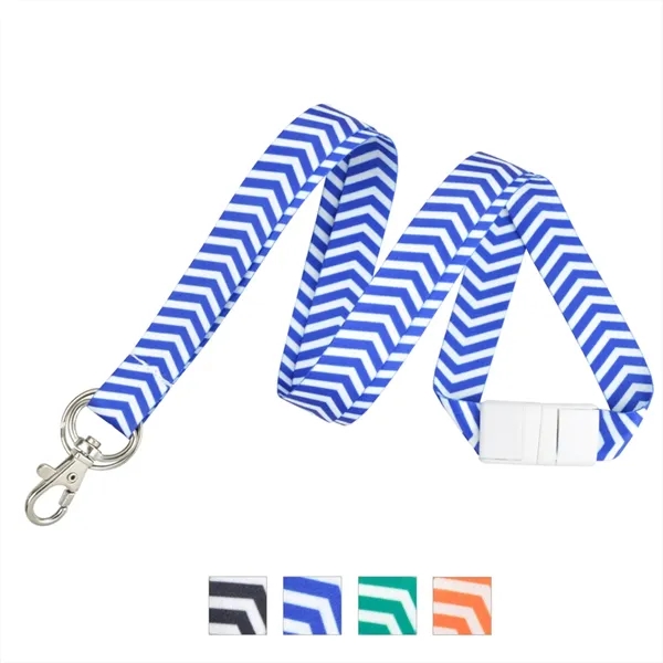 Zig zag lanyard with standard lobster claw. Blank.... from ASI 62088 IDProductsource