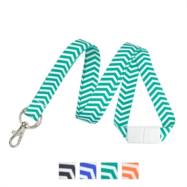 Zig zag lanyard with standard lobster claw. Blank.... from ASI 62088 IDProductsource