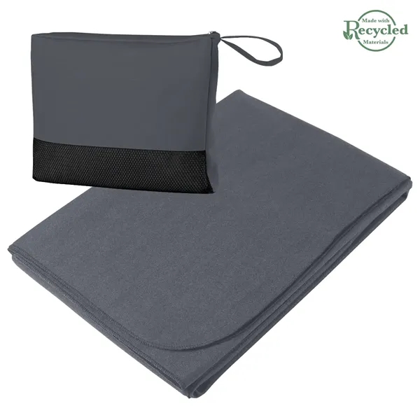 Large 47" x 60" travel blanket made of 100% polyester.... from ASI 61125 Hit Promotional Products / Hit®