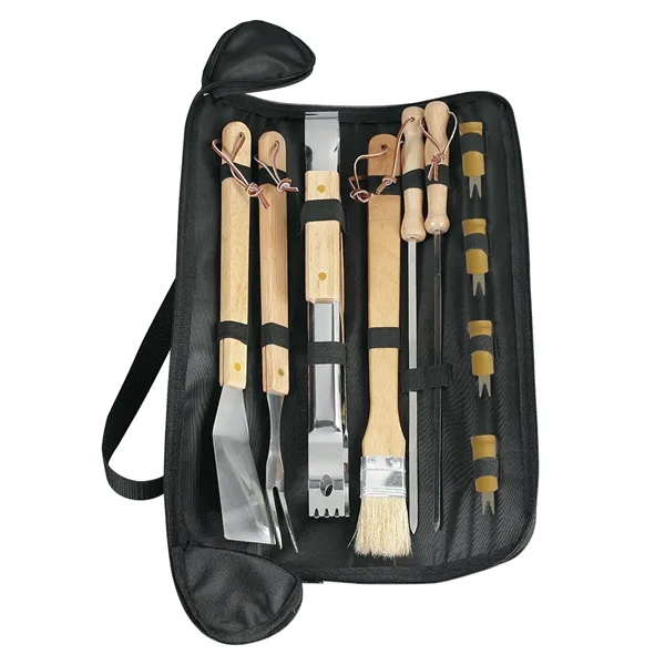 Barbecue set with shoulder strap and handle.... from ASI 61125 Hit Promotional Products / Hit®