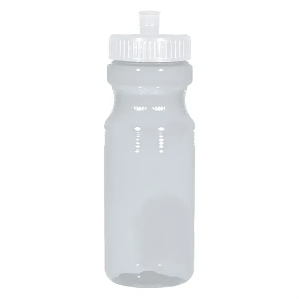 24 Oz. Poly-Clear Fitness Bottle. White and Translucent: Made With PET... from ASI 61125 Hit Promotional Products / Hit®