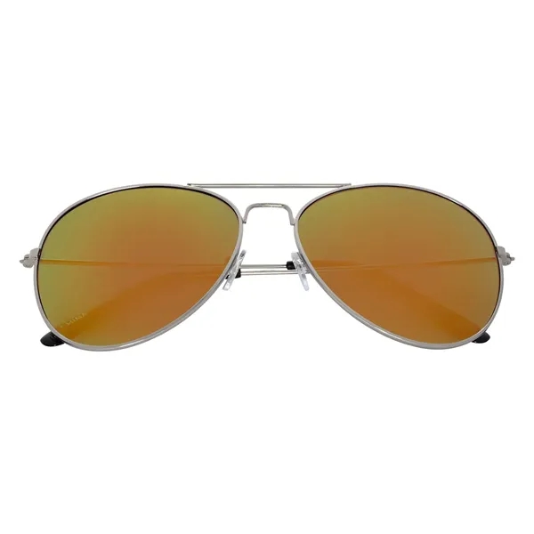 Color Mirrored Aviator Sunglasses. UVA400 Lenses Provide 100% UVA And UVB... from ASI 61125 Hit Promotional Products / Hit®