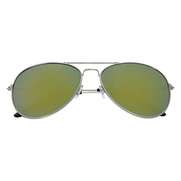 Color Mirrored Aviator Sunglasses. UVA400 Lenses Provide 100% UVA And UVB... from ASI 61125 Hit Promotional Products / Hit®