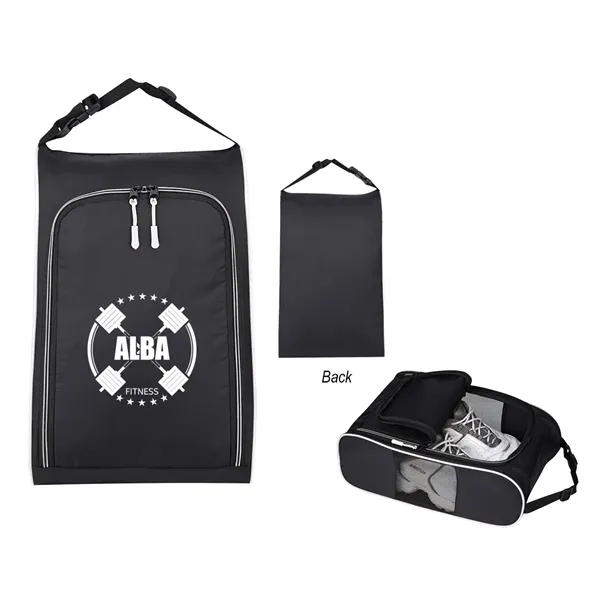 Shoe bag made of 420 denier polyester with a double zippered... from ASI 61125 Hit Promotional Products / Hit®