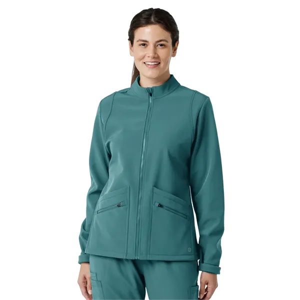 Wink- Layers - Women's Four-Pocket Soft Shell Scrub Jacket... from ASI 86018 Scrub Authority