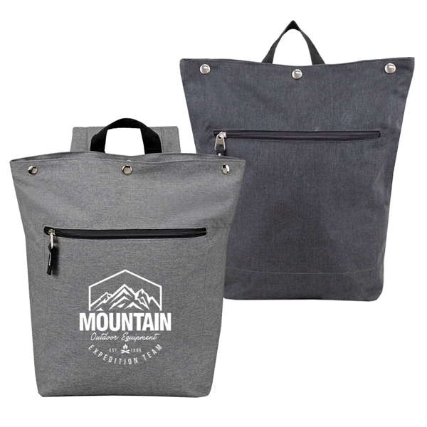 11" x 15" x 5" polyester laptop backpack with snap and... from ASI 37980 Bagworld