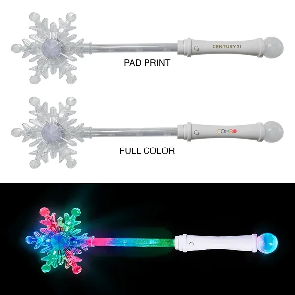 This snowflake wand lights up in multi colors with the press... from ASI 52710 Lincoln Line