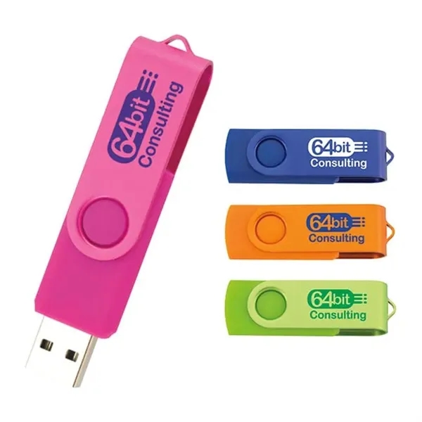 1 GB Two Tone Folding USB 2.0 Flash Drive... from ASI 40480 Koozie Group