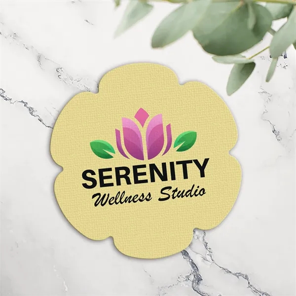 Flower shaped jar opener made of rubber, with a digital full-color... from ASI 54040 Fey Promo / Mi Line by Fey