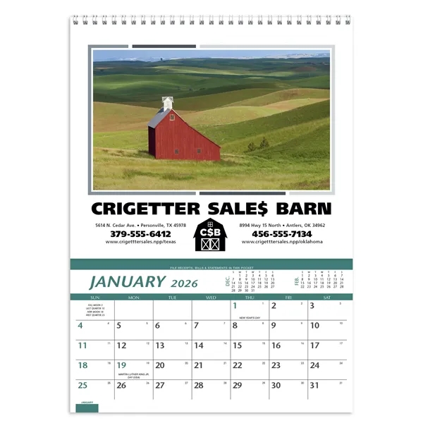 Farm Pocket... from ASI 40480 Koozie Group / Norwood Triumph Calendar