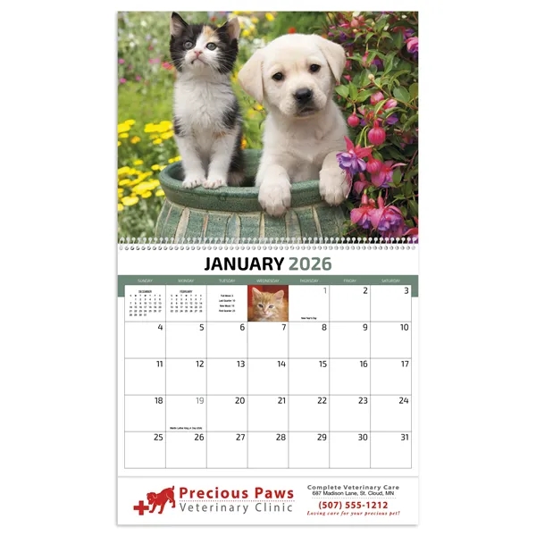 Four Paws Appointment Calendar - Spiral... from ASI 40480 Koozie Group / HotLine®