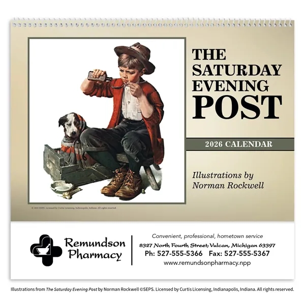 The Saturday Evening Post Pocket... from ASI 40480 Koozie Group / Norwood Triumph Calendar