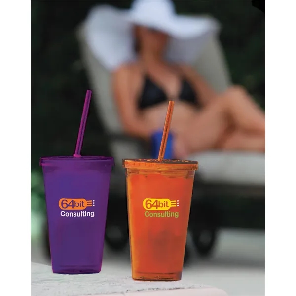 Double Wall Acrylic Tumbler - 18 oz.... from ASI 40480 Koozie Group / Norwood