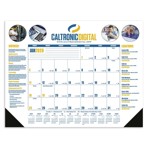 Multi-Color Desk Pad... from ASI 40480 Koozie Group / Norwood Triumph Calendar