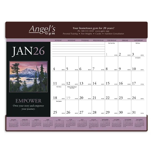 Motivations Desk Pad... from ASI 40480 Koozie Group / Norwood Triumph Calendar