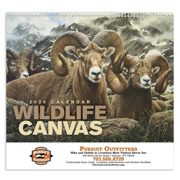 Wildlife Canvas - Spiral... from ASI 40480 Koozie Group / Norwood Triumph Calendar
