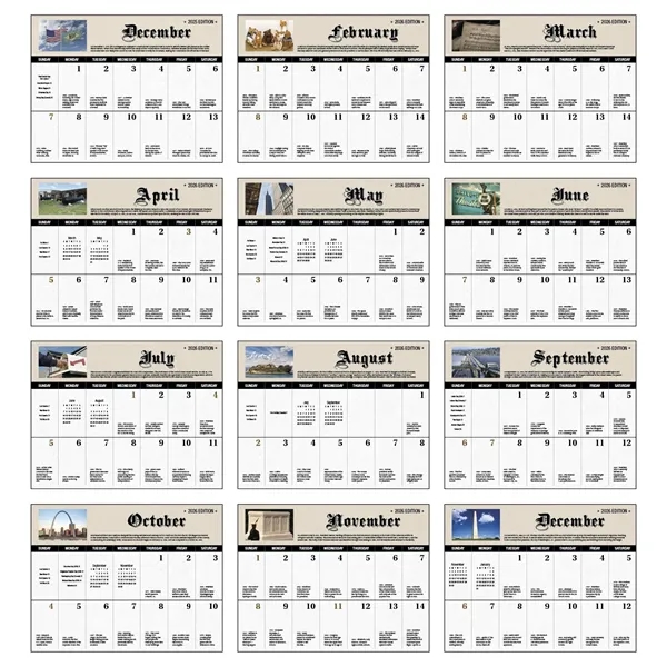 Daily History - Stapled... from ASI 40480 Koozie Group / Norwood Triumph Calendar