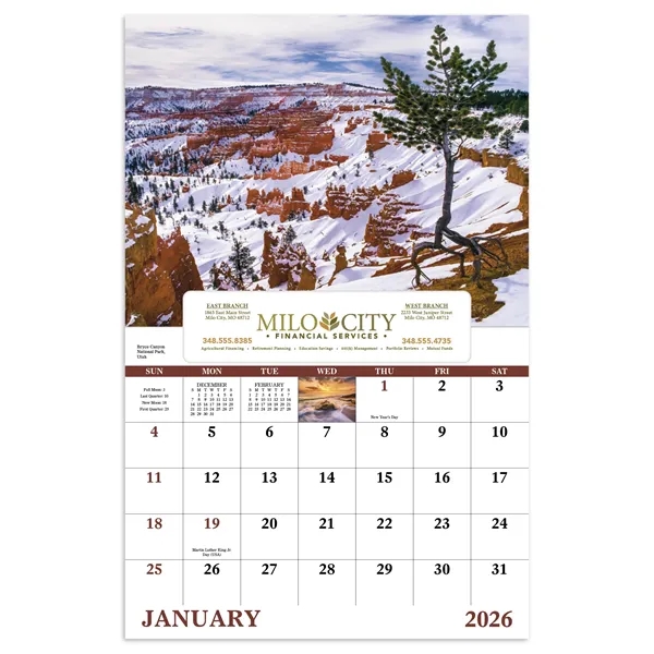 Landscapes of America - Window... from ASI 40480 Koozie Group / Norwood Triumph Calendar