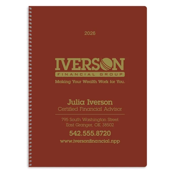 Monthly & Weekly Planner... from ASI 40480 Koozie Group / Norwood Triumph Calendar