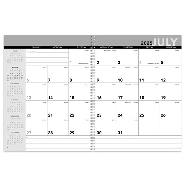 Academic Year Desk Planner with Custom Cover... from ASI 40480 Koozie Group / Norwood Triumph Calendar