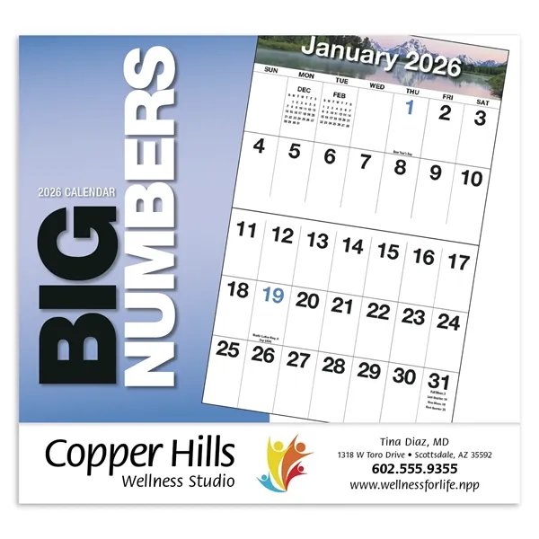 Big Numbers Appointment Calendar - Stapled... from ASI 40480 Koozie Group / HotLine®
